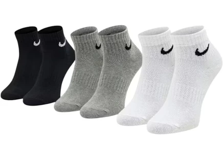 Унисекс низкие легкие носки Nike Everyday с амортизацией, черные