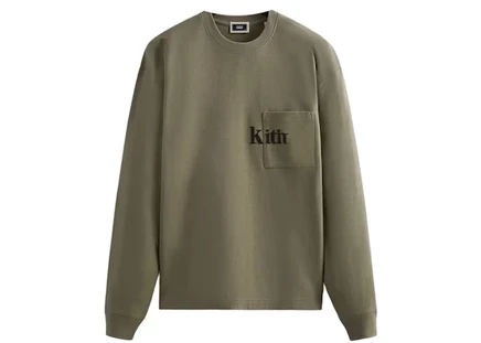 Мужская футболка Kith Quinn с длинным рукавом, паломино