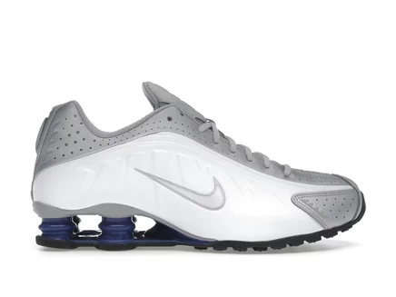 Мужские кроссовки Nike Shox R4, серебристо-синие