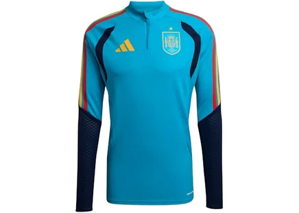 Мужская футболка Adidas Spain 2026 Tiro Top, бирюзовая
