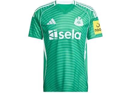 Мужская игровая футболка Adidas Newcastle United 25/26 выездная, зелёная/белая