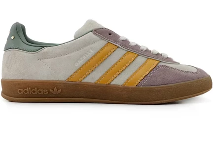 Мужские кроссовки Adidas Gazelle Indoor Off White Preloved Yellow, слоновая кость/алюминиевый/желтый