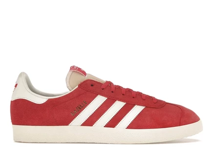 Мужские кроссовки Adidas Gazelle Glory Red, красно‑белые