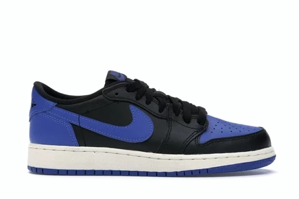 Jordan 1 Retro Low Royal Blue (GS) black/varsity royal-sail