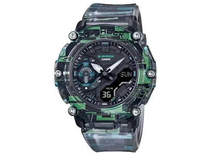 Мужские часы Casio G-Shock GA-2200NN-1A, кварцевые, корпус 47 мм, ремешок из смолы, черные