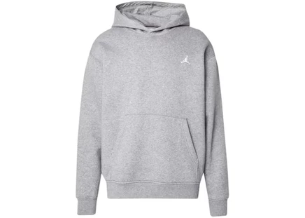 Мужское худи Nike Jordan Brooklyn Fleece, серый меланж/белый