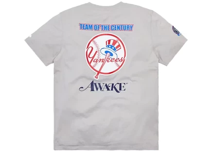 Мужская футболка awake subway series yankees, серая