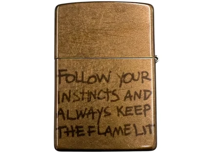 Мужская зажигалка Travis Scott Relic Zippo, коричневая
