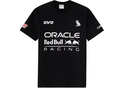 Мужская футболка OVO x Red Bull Racing Team, черная