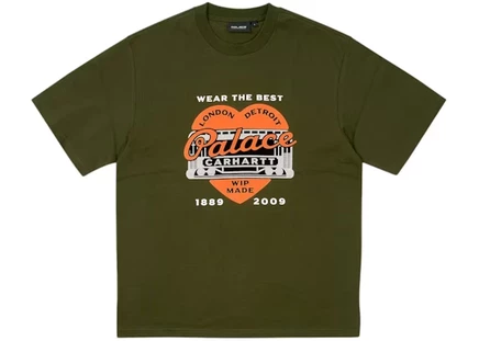 Мужская футболка Palace x Carhartt WIP Heart, зеленая