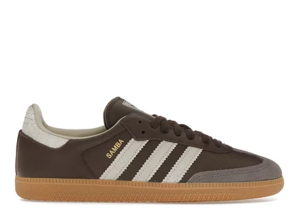 Мужские кроссовки adidas samba og, коричневые/песочные с золотыми акцентами