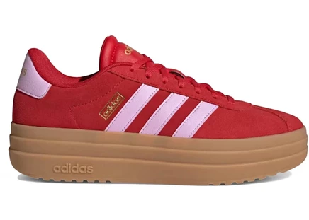 Женские кроссовки Adidas VL Court Bold, красно-лиловые