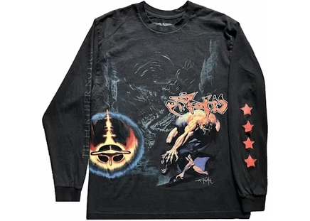 Мужской лонгслив Travis Scott Utopia Circus Maximus, черный