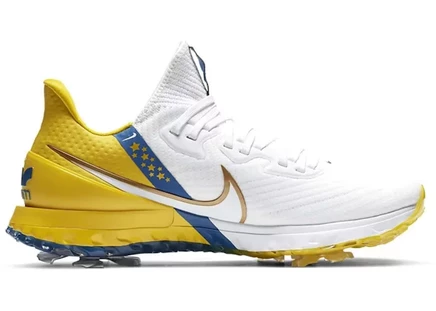 Мужская гольф-обувь Nike Infinity Tour, белые/золотые/синие