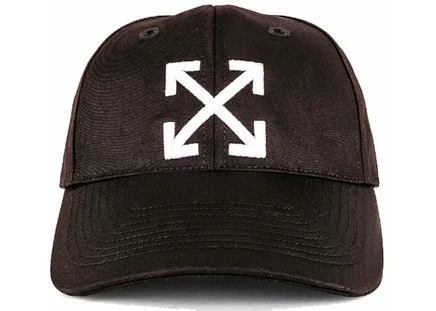 Унисекс бейсболка Off-White Arrow, черно-белая