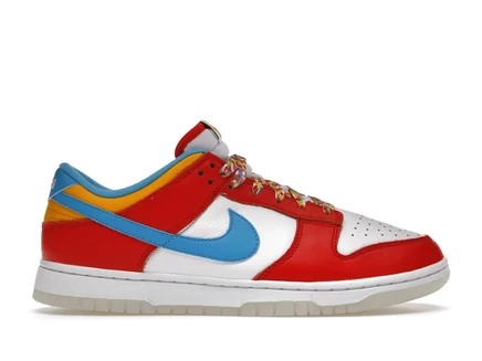 Мужские кроссовки Nike Dunk Low QS LeBron James Fruity Pebbles, красно-сине-белые
