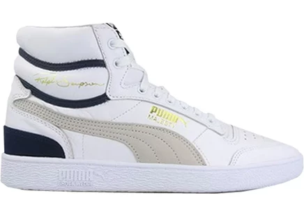 Мужские кроссовки Puma Ralph Sampson Mid OG, белые/серо-фиолетовые