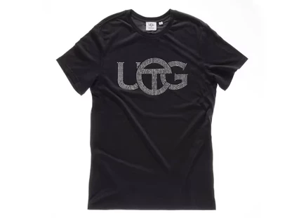 Унисекс футболка Telfar x UGG Crystal Logo, черная