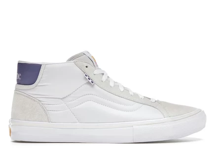 Мужские кеды Vans Mid Skool Dime, бело-бежево-голубые