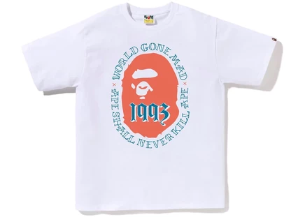 Футболка Bape Ape Head 1993, белая