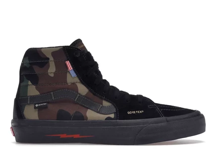Мужские кеды Vans Sk8-Hi GORE-TEX, лесной камуфляж/черные