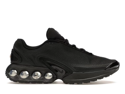 Мужские кроссовки Nike Air Max Dn с металлическими серыми акцентами, черные