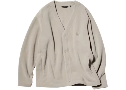 Унисекс кардиган Uniqlo x Needles флисовый, бежевый