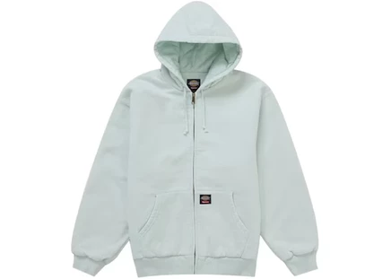 Мужская стёганая толстовка Supreme x Dickies, светло-голубая