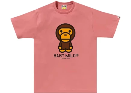 Мужская футболка Bape Baby Milo, розовая