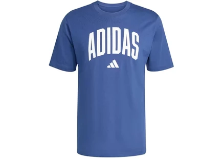 Мужская футболка Adidas Collegiate Lineage, темно-синяя