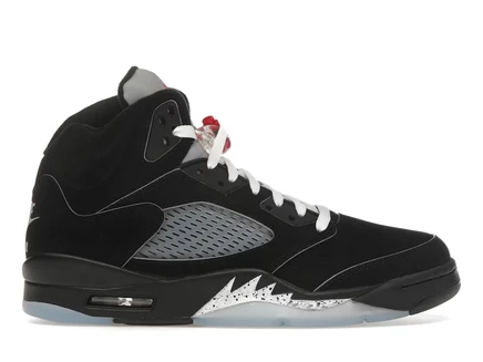 Мужские кроссовки jordan 5 black metallic, черные