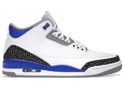 Кроссовки Jordan 3 Retro Racer Blue, многоцветные