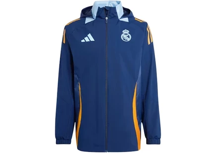 Мужская куртка Adidas Real Madrid Tiro 24, темно-синяя
