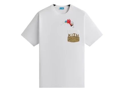 Мужская футболка Kith Disney Donald Duck Scrooge, белая