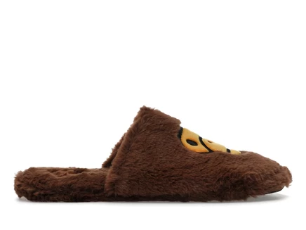 Мужские тапочки bape baby milo, коричневые