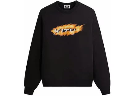 Мужской свитшот KITH Orbit Flame Vintage Nelson, черный
