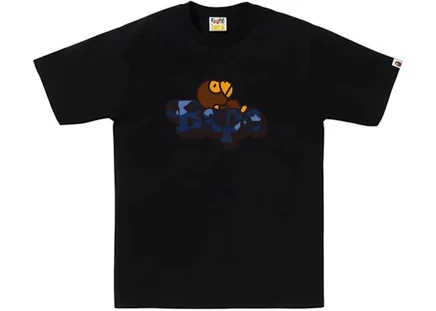 BAPE Color Camo Milo On Tee Black/Navy black/navy
