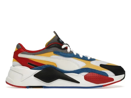 Мужские кроссовки Puma RS-X3 Puzzle, бело-желтые