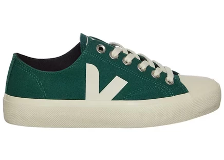 Унисекс кеды Veja Wata II Low холщовые, зеленые/белые