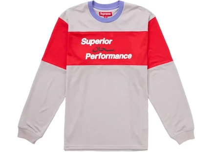 Мужской сетчатый лонгслив Supreme Arabic, серый