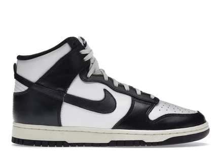 Женские кроссовки Nike Dunk High Vintage Black, черные/кремовые