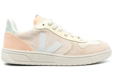 Мужские кроссовки Veja V-10 Suede, песочно-ментоловые/мульти