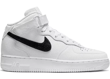 Женские кроссовки Nike Air Force 1 Mid 07, белые с черным
