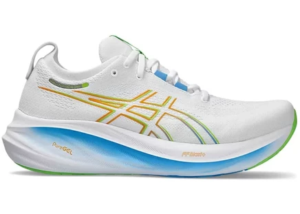 Мужские кроссовки Asics Gel-Nimbus 26, бело-лаймовые