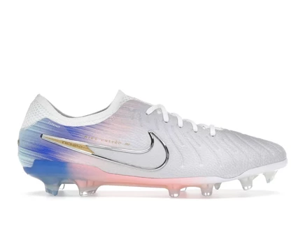 Мужские бутсы Nike Tiempo Legend 10 Elite FG, серо-синие