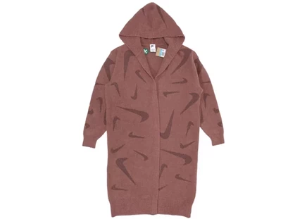 Женский длинный кардиган Nike Sportswear Phoenix Cozy из букле, сиреневый