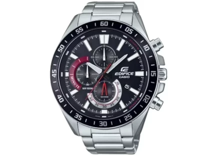 Мужские часы Casio Edifice EFV-620D-1A4, кварцевые, корпус 50 мм, сталь, черные