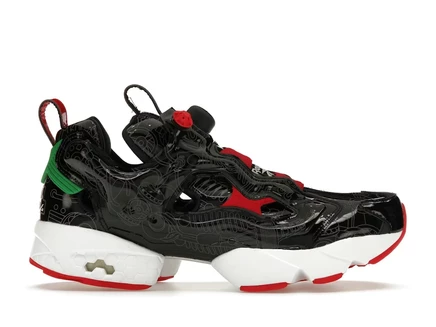 Унисекс кроссовки Reebok Instapump Fury BAIT Astro Boy Club, черно-бело-зеленые