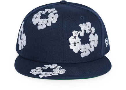 Кепка Denim Tears x New Era 59/50, темно-синяя