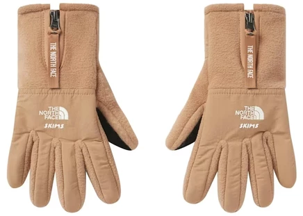 Женские перчатки Skims x TNF Retro Denali, флисовые, охра